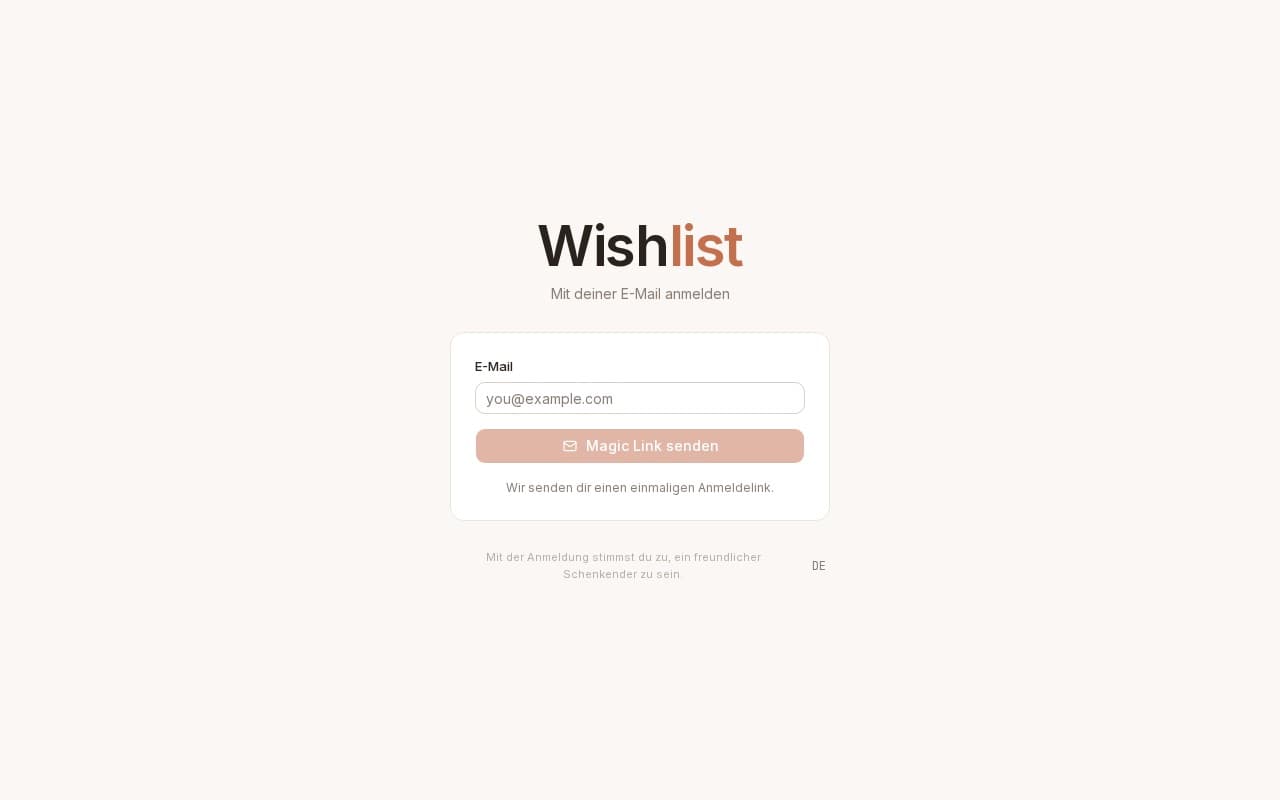 Screenshot Wishlist