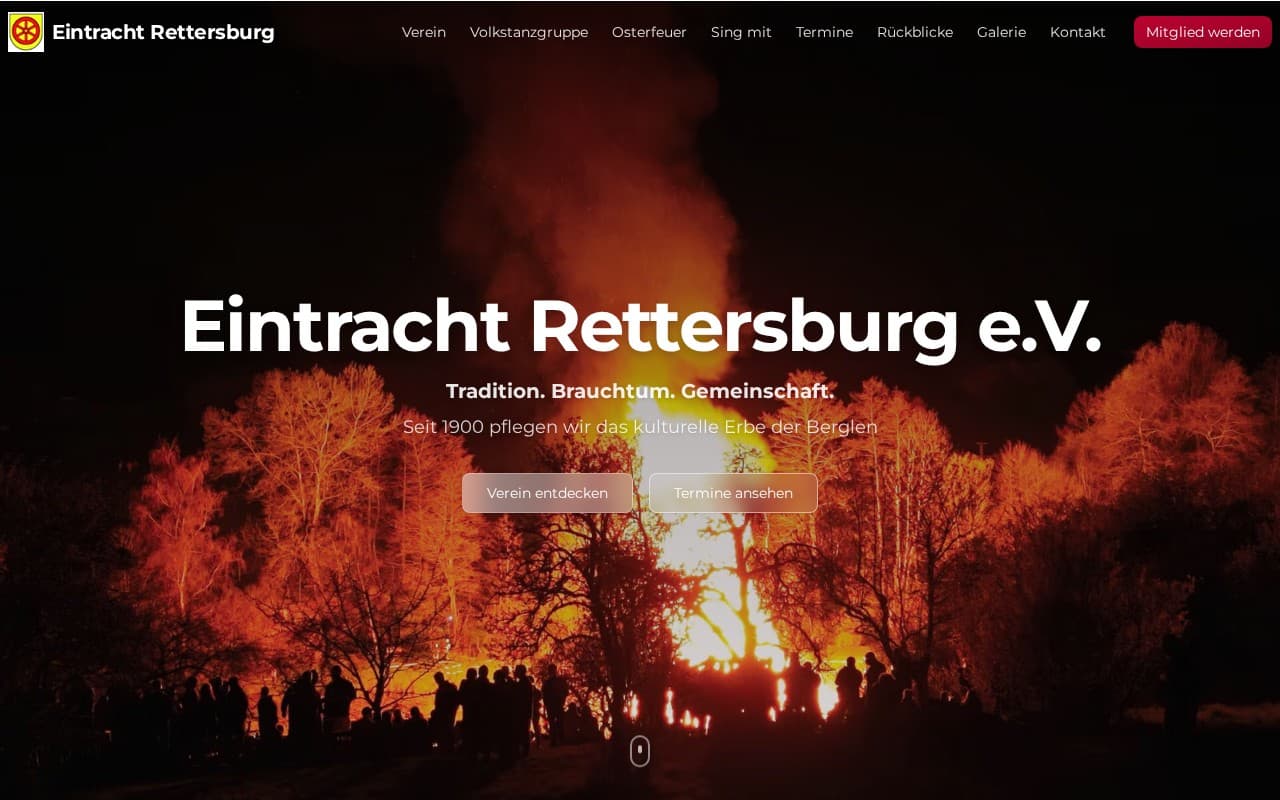 Screenshot Eintracht Rettersburg e.V.