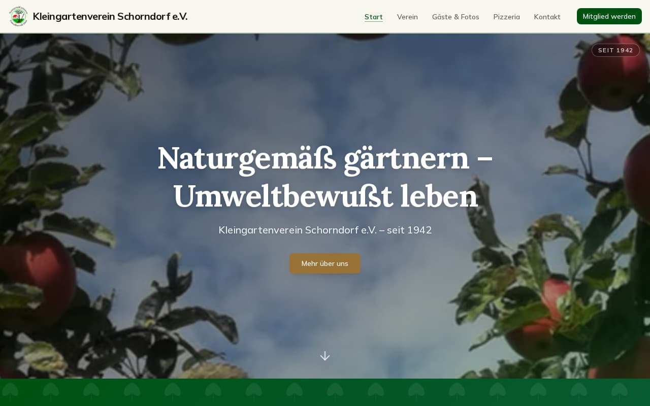Screenshot Kleingartenverein Schorndorf e.V.